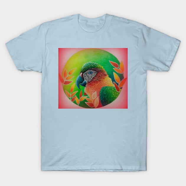 Macaw portrait T-Shirt by Boo Legge